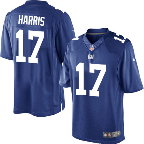 Men's Limited Dwayne Harris Nike Jersey Royal Blue Home - #17 NFL New York Giants